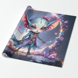 Liora – Crystal Heart from the Stars Wrapping Paper