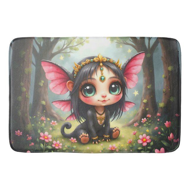 Liora – Keeper of Tiny Stars.  Bath Mat (Front)