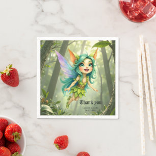 Liora the Forest Sprite –Enchanted Fairy Companion Napkin