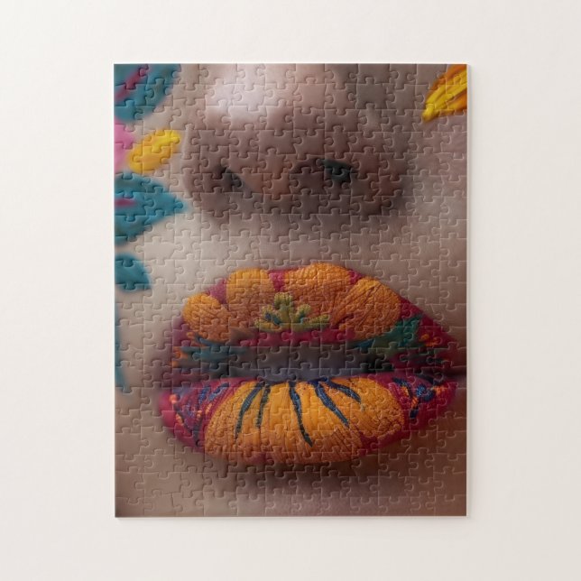 Lip Art Jigsaw Puzzle (Vertical)