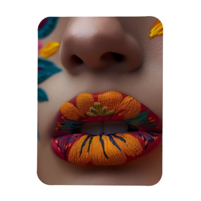 Lip Art Magnet (Vertical)