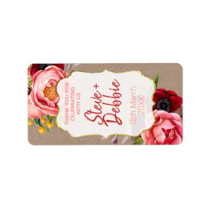 Lip Balm Thank You Wedding Favour Label