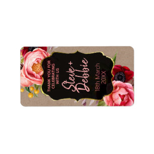 Lip Balm Thank You Wedding Favour Label