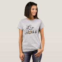 Lip Boss with Gold Kiss Tee Shirt