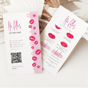 Lip Filler Lip Injections Aftercare Card Do Don't