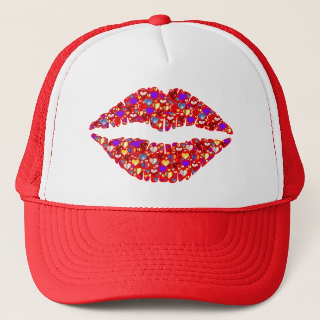 Lip image, hat, for sale ! trucker hat (Front)