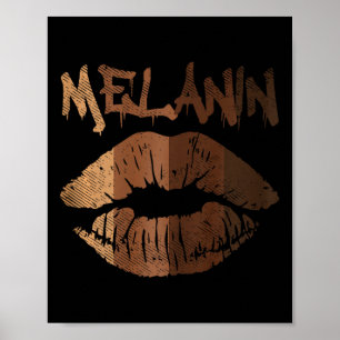 Lip Kiss Blm Bhm Black History Afro Pride Women Gi Poster