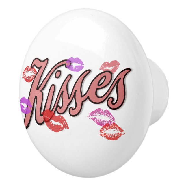LIP KISSES CERAMIC KNOB (Right)