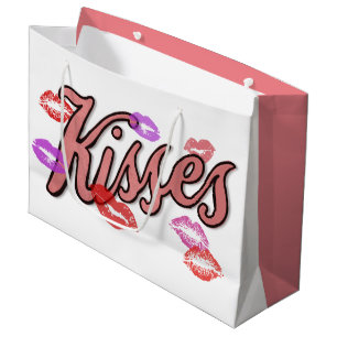 LIP KISSES LARGE GIFT BAG