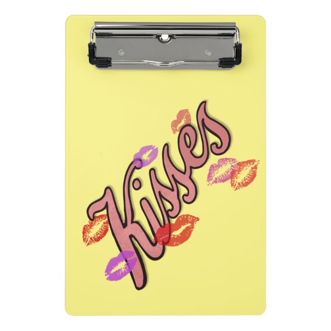 LIP KISSES  MINI CLIPBOARD (Front)