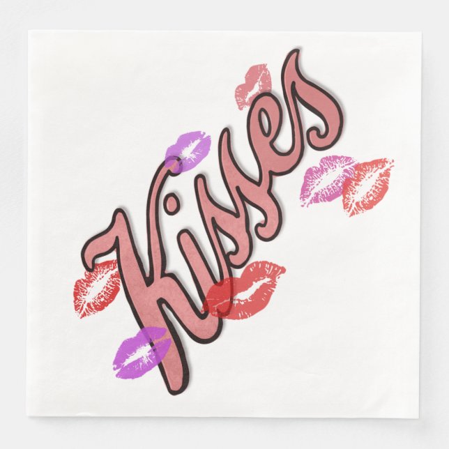 LIP KISSES  NAPKIN (Front)