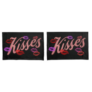 LIP KISSES  PILLOWCASE