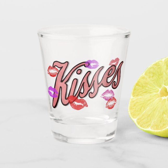 LIP KISSES  SHOT GLASS (Front)