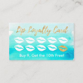 Lip Loyalty Card - Teal