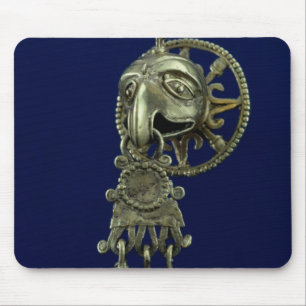 Lip plug of bird god mouse mat