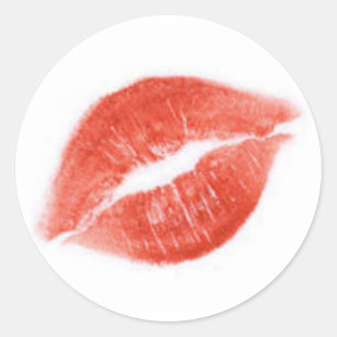 lip print lipstick kiss sticker