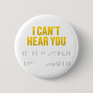 Lip Reading Asl Hand Gesture Deaf Hearing Loss Awa 6 Cm Round Badge