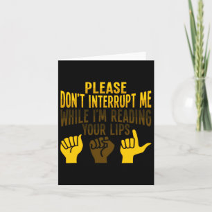 Lip Reading Asl Hand Gesture Deaf Hearing Loss Awa Card