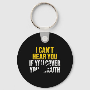 Lip Reading ASL Hand Gesture Deaf Hearing Loss Awa Key Ring