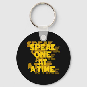Lip Reading ASL Hand Gesture Deaf Hearing Loss Awa Key Ring