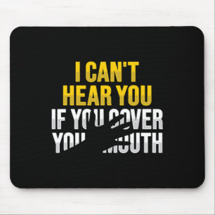Lip Reading ASL Hand Gesture Deaf Hearing Loss Awa Mouse Mat