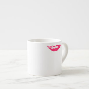 Lip Stain Coffee Mug-Lucky Pink Espresso Cup