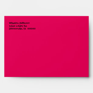 Lip Stick Pink and Polka Dot Envelope