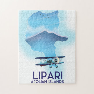 Lipari Aeolian Islands map Jigsaw Puzzle