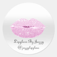 Lipgloss Makeup Packaging Silver Pink Girl Glitter