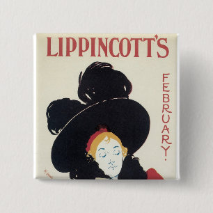 Lippincott's February 15 Cm Square Badge