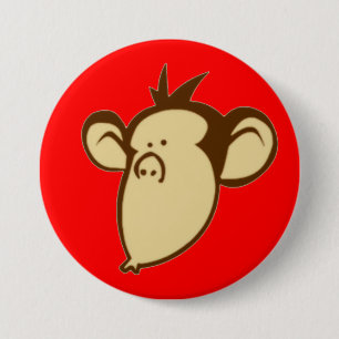 Lippy Monkey Button