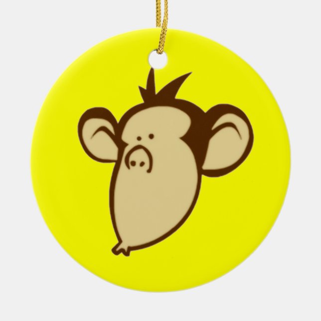 Lippy Monkey Ornament (Front)