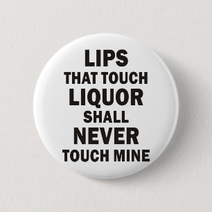 Lips 6 Cm Round Badge