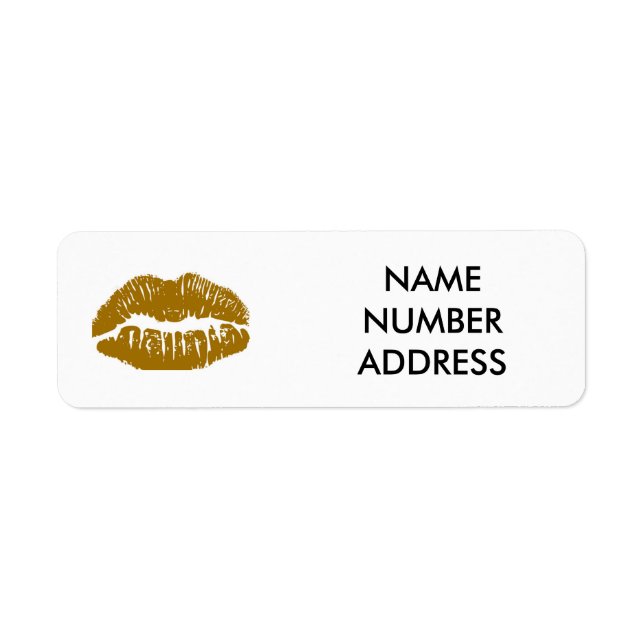 LIPS ADDRESS LABEL/BOOK LABEL (Front)