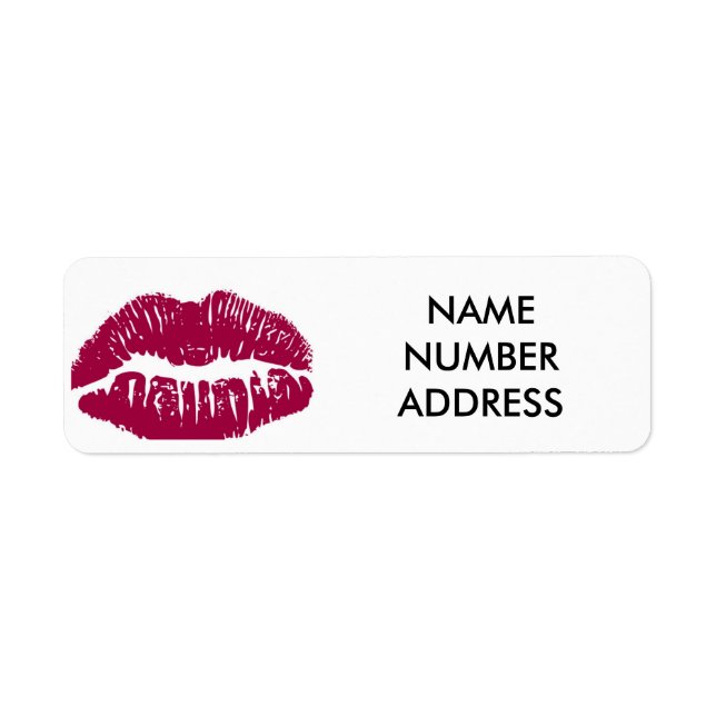 LIPS ADDRESS LABEL/BOOK LABEL (Front)