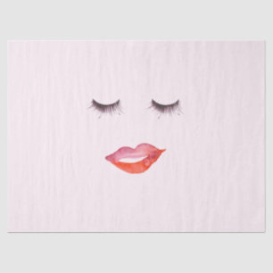 Lips and Eyelashes Tissue Paper