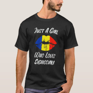 Lips and Mouth Love Romanian Flag Sighisoara T-Shirt
