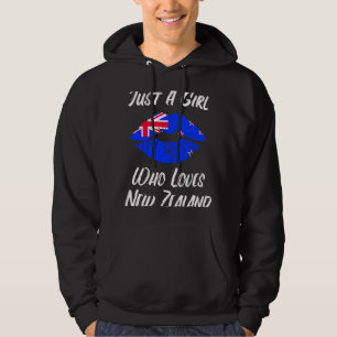 Lips and Mouth New Zealand Flag Hoodie