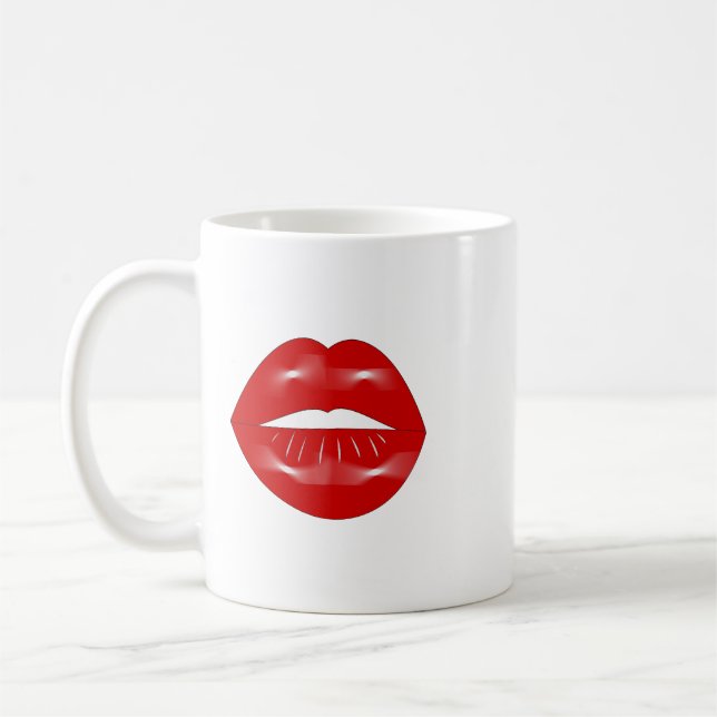 Lips Bachelorette Party Coffee Mug (Left)