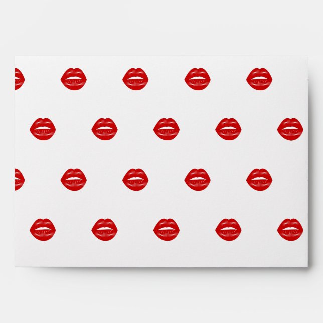 Lips Bachelorette Party Envelope (Front)