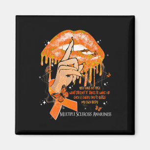 Lips Butterflies Women Multiple Sclerosis Awarenes Magnet