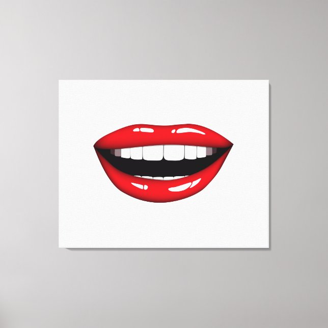 Lips Canvas Print (Front)