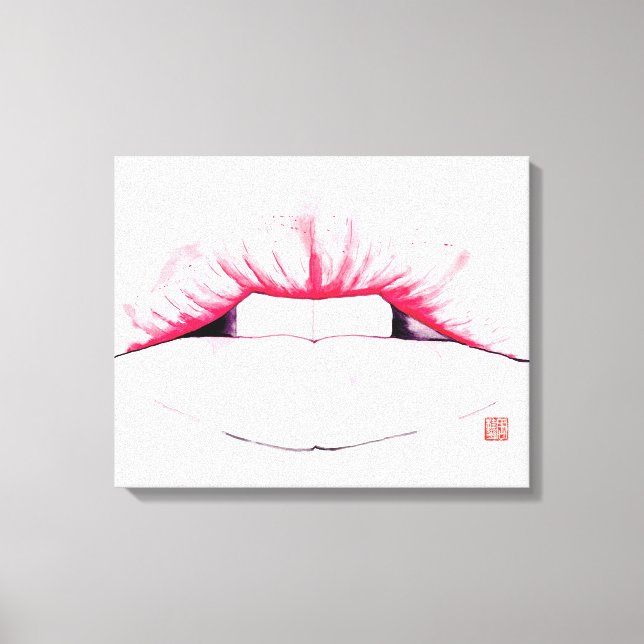 Lips Canvas Print (Front)