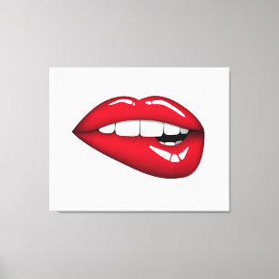 Lips Canvas Print