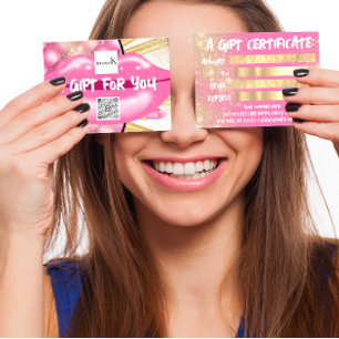 Lips Glam Makeup Artist Studio Logo QR 100 Pieces