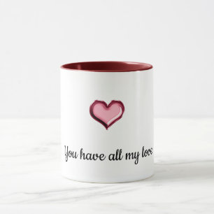 Lips Heart All My Love Mug
