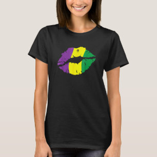 Lips Kiss Mardi Gras New Orleans For Women T-Shirt
