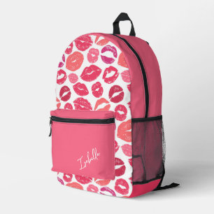 Lips Kiss Print Cut Sew Bag