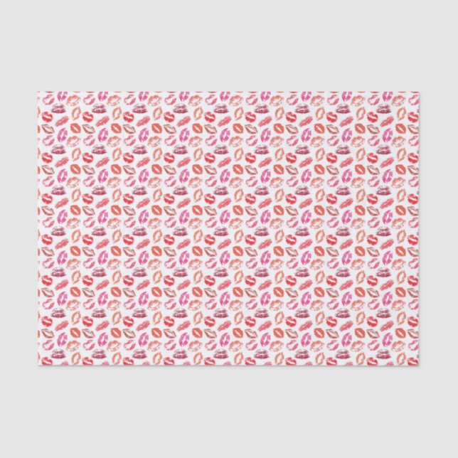 Lips Kiss Print Tissue Paper (Front)