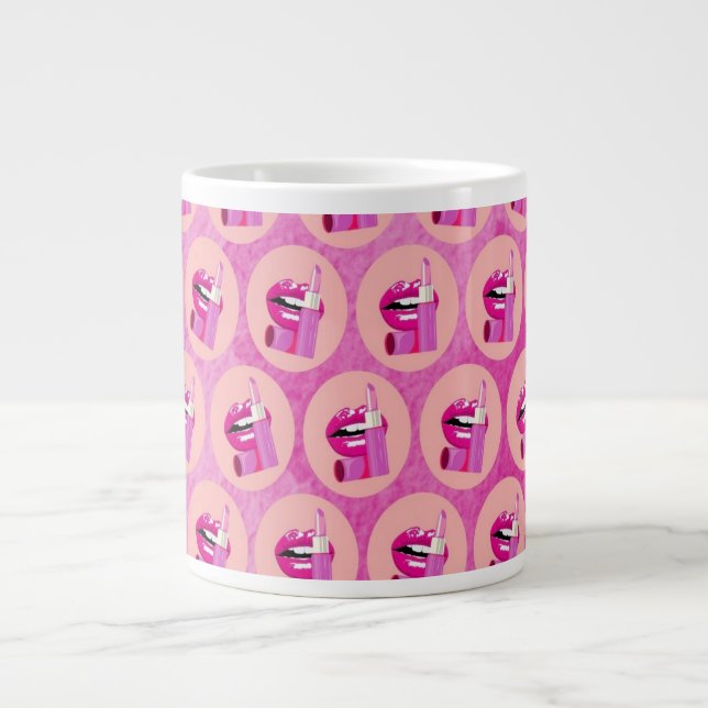 Lips Large Coffee Mug (Front)